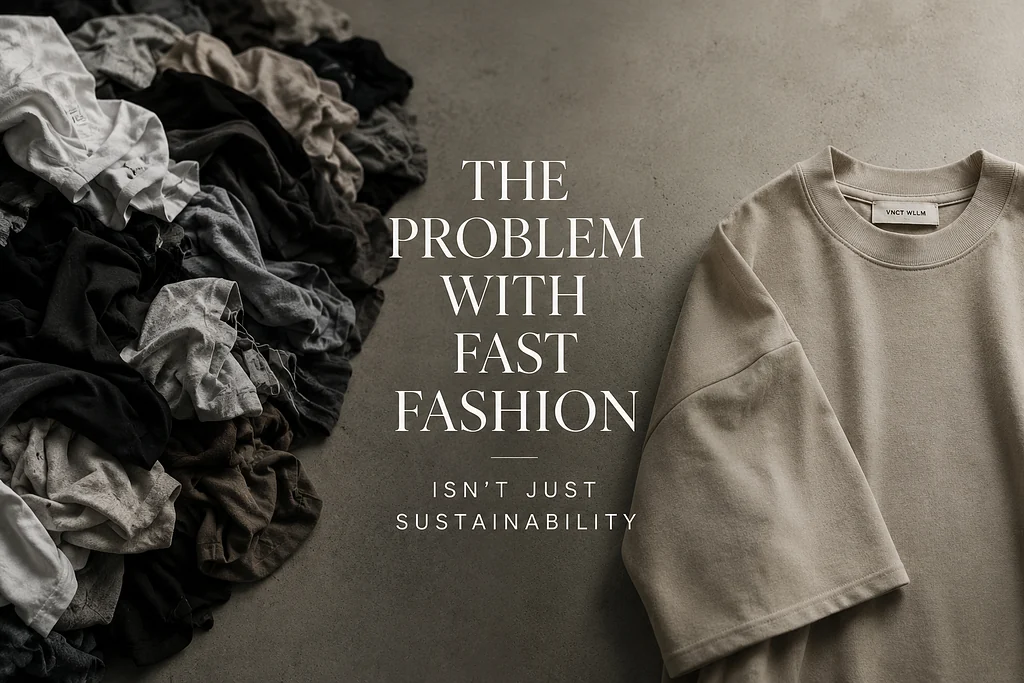 A dense field of discarded clothing seen from above